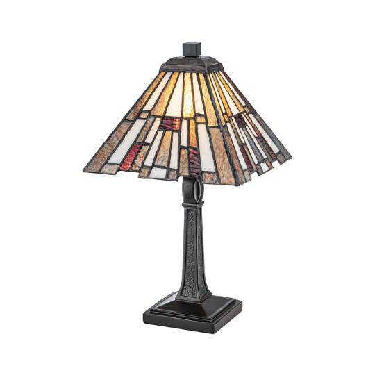 tiffany asztali lampa szines uvegburas femtest fekete elegans klasszikus lampa hangulatvilagitas .jpg